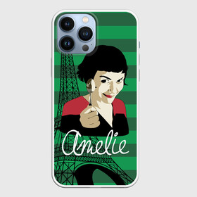 Чехол для iPhone 13 Pro Max с принтом Amelie ,  |  | amelie | eiffel tower | french comedy | holding a spoon | paris | the fabulous destiny of amelie poulain | амели | держит ложку | комедия | невероятная судьба амели пулен | париж | романтическая | французская | эйфелева башня