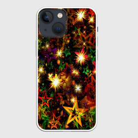 Чехол для iPhone 13 mini с принтом Яркий день ,  |  | Тематика изображения на принте: блеск | звезда | звезды | новый год | праздник | фейерверк | яркий день