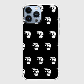 Чехол для iPhone 13 Pro Max с принтом Dark trollface ,  |  | creepypasta | scary | мем | мрак | троллфейс