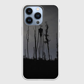 Чехол для iPhone 13 Pro с принтом Сиреноголовый В Лесу Игра ,  |  | forest | games | monster | night | siren head | детям | игры | лес | монстр | надпись | ночь | сирена | сиреноголовый | солнце | страшилка | текст | темно | туман | ужастик | хоррор