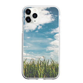 Чехол для iPhone 11 Pro матовый с принтом Небушко и полюшко , Силикон |  | небо | облака | пейзаж | поле | русский | славянский | фотопринт