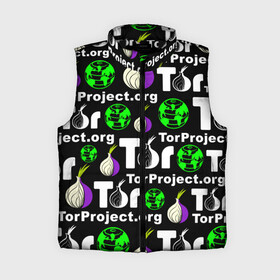 Женский жилет утепленный 3D с принтом ТОР   TOR PROJECT BROWSER ,  |  | tor browser | torproject | анонимность | анонимный браузер | взлом | даркнет | зеркала | луковица | тор браузер | хакер | черный интернет.