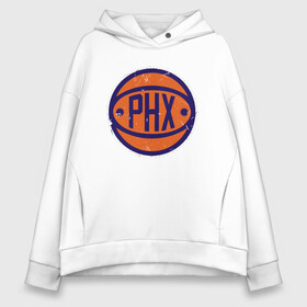 Женское худи Oversize хлопок с принтом NBA - PHX , френч-терри — 70% хлопок, 30% полиэстер. Мягкий теплый начес внутри —100% хлопок | боковые карманы, эластичные манжеты и нижняя кромка, капюшон на магнитной кнопке | Тематика изображения на принте: basketball | mvp | nba | phoenix | sport | streetball | suns | аризона | баскетбол | игра | крис пол | мяч | нба | санс | спорт | стритбол | тренер | финикс | чемпион