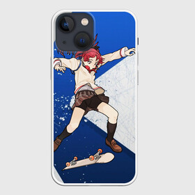 Чехол для iPhone 13 mini с принтом Meow team ,  |  | anime | extreme | girl | meow | skateboard | sport | аниме | девочка | мяу | скейтборд | спорт | экстрим