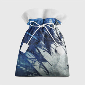 Подарочный 3D мешок с принтом Серо-синее абстрактное , 100% полиэстер | Размер: 29*39 см | абстракция | двухцветное | серое | синее | спокойное
