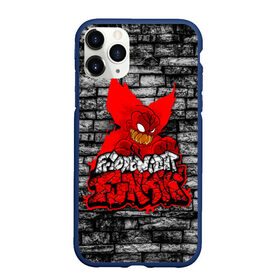 Чехол для iPhone 11 Pro Max матовый с принтом Friday Night Funkin TrickyWall , Силикон |  | black | brick | character | clown | demon | fire | fnf | friday night funkin | red | tricky | white | белый | буквы | демон | игра | картинка | кирпич | клоун | красный | логотип | микрофон | огонь | персонаж | рисовка | трещины | трики | фра