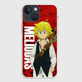 Чехол для iPhone 13 mini с принтом Мелиодас, Meliodas ,  |  | anime | manga | meliodas | аниме | манга | мелиодас