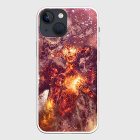 Чехол для iPhone 13 mini с принтом ДЬЯВОЛ | GALAXY DIABLO (Z) ,  |  | diablo | galaxy | space | space demon | галактика | диабло | дьявол | дявол | изотерика | космос | мифическое существо | мифология | монстр