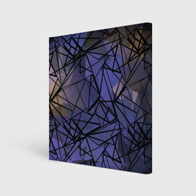Холст квадратный с принтом Синий-бежевый абстрактный узор , 100% ПВХ |  | Тематика изображения на принте: абстрактный | мужской | полигональный узор | синий | современный | текстура | фиолетовый