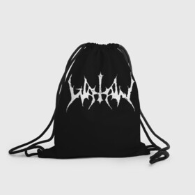 Рюкзак-мешок 3D с принтом Watain , 100% полиэстер | плотность ткани — 200 г/м2, размер — 35 х 45 см; лямки — толстые шнурки, застежка на шнуровке, без карманов и подкладки | black metal | rock | watain | блэк метал | ватайн | группы | метал | рок