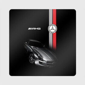 Магнит виниловый Квадрат с принтом MERCEDES BENZ AMG , полимерный материал с магнитным слоем | размер 9*9 см, закругленные углы | amg | auto | benz | car | cool | dark | germany | logo.star | machine | mercedes | sport | автомобиль | бенц | водитель | германия | логотип | машины | мерин | мерс | мерседес | немец | премиум | спорткар | тачки