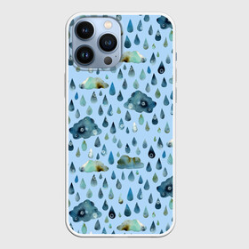 Чехол для iPhone 13 Pro Max с принтом Дождливая осень.Тучки и дождь ,  |  | pattern | rain | sun | глобальное потепление | дождливо | дождливый | дождь | загрязнение | капли | ливень | морось | непогода | облака | осенний | осень | паттерн | погода | природа | проливной | тучи | экология