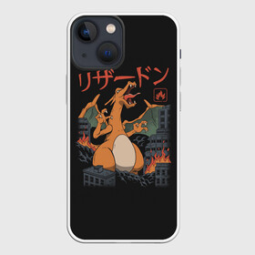 Чехол для iPhone 13 mini с принтом Черезард разрушитель ,  |  | anime | pokemon | poket monster | poketmon | аниме | анимэ | карманные монстры | покемон
