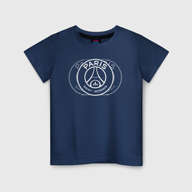 Детская футболка хлопок с принтом PSG | Core Wordmark Clear (New 2022/23) , 100% хлопок | круглый вырез горловины, полуприлегающий силуэт, длина до линии бедер | 0x000000123 | messi | neymar | paris saint germain | psg | месси | нейимар | псж