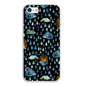 Чехол для iPhone 5/5S матовый с принтом Дождливая осень.Солнце, облака , Силикон | Область печати: задняя сторона чехла, без боковых панелей | autumn | pattern | raibow | rain | raindrops | sun | watercolor | акварель | дизайн | дождливый | дождь | закат | капли | коллаж | ливень | морось | непогода | облака | осень | паттерн | погода | природа | радуга | рассвет | солнце