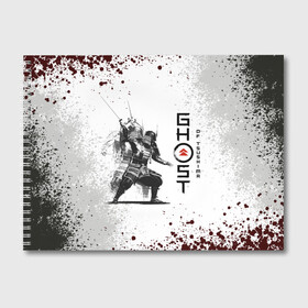 Альбом для рисования с принтом Ghost of Tsushim | Призрак Цусима (Z) , 100% бумага
 | матовая бумага, плотность 200 мг. | game | ghost of tsushim | jin sakai | ninja | samurai | the ghost of tsushim | буке | вакидзаси | воин | вояк | дайсё | дзин сакай | иайто | игра | катана | кодати | мононофу | мститель | мушя | ниндзя | нодати | одати | призрак цусимы | са