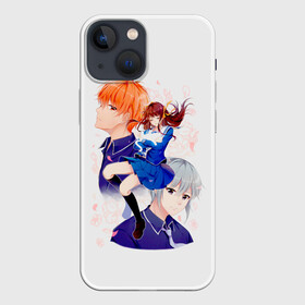 Чехол для iPhone 13 mini с принтом Корзинка фруктов ,  |  | Тематика изображения на принте: fruits basket | kyou souma | tooru honda | yuki souma | аниме корзинка фруктов | кё сома | корзинка фруктов | корзинка фруктов аниме | тору хонда | фруктовая корзина | юки сома