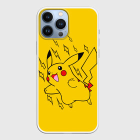 Чехол для iPhone 13 Pro Max с принтом Летящий Пикачу ,  |  | anime | pikachu | pokemon | poket monster | poketmon | аниме | анимэ | карманные монстры | пикачу | покемон