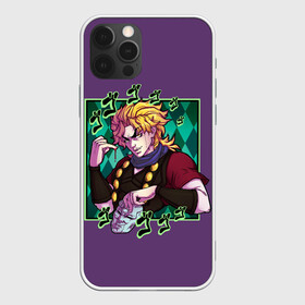 Чехол для iPhone 12 Pro Max с принтом Dio Brando. JoJo , Силикон |  | Тематика изображения на принте: adventure | bizarre | brando | dio | jo | joestar | joseph | josuke | jotaro | kujo | lisa | speedwagon | the | world | абдул | брандо | бруно | джо | джозеф | джолин | джонатан | джорно | джоске | джостар | джотаро | дио | какёин | куджо | лиза | невероя