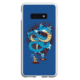 Чехол для Samsung S10E с принтом Gyarados , Силикон | Область печати: задняя сторона чехла, без боковых панелей | anime | dragon ball | pokemon | poket monster | poketmon | аниме | анимэ | гирадос | драконий жемчуг | карманные монстры | покемон