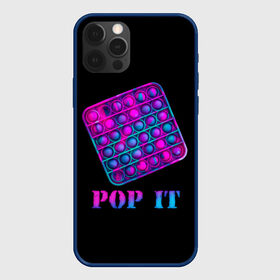 Чехол для iPhone 12 Pro с принтом НЕОНОВЫЙ POP it  , силикон | область печати: задняя сторона чехла, без боковых панелей | Тематика изображения на принте: neon | pop it | popit | антистресс | игрушка | неон | поп ит | попит | пузырчатая плёнка | пупырка