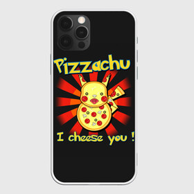 Чехол для iPhone 12 Pro Max с принтом Пиццачу , Силикон |  | anime | pikachu | pizza | pokemon | poket monster | poketmon | аниме | анимэ | карманные монстры | пикачу | пицца | покемон