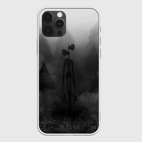 Чехол для iPhone 12 Pro Max с принтом СИРЕНОГОЛОВЫЙ  ТУМАННЫЙ ЛЕС , Силикон |  | siren head | гуманоид | игра | лес | монстр | сиреноголовый | существо | туман | хоррор