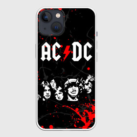 Чехол для iPhone 13 с принтом AC DC HIGHWAY TO HELL ,  |  | ac dc | angus young. | back in black | brian johnson | hells bells | highway to hell | rock | thunderstruck | tnt | ангус янг | брайан джонсон | группа | музыка | рок | эйси диси