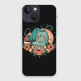 Чехол для iPhone 13 mini с принтом Тату Бульбазавр ,  |  | anime | bulbasaur | pokemon | poket monster | poketmon | аниме | анимэ | бульбазавр | карманные монстры | покемон