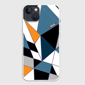 Чехол для iPhone 13 с принтом Геометрический  узор ,  |  | абстрактный | желтый | молодежный | простой | синий | современный | треугольники