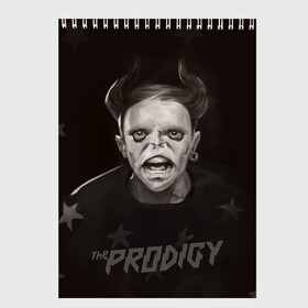 Скетчбук с принтом Keith Flint | THE PRODIGY (Z) , 100% бумага
 | 48 листов, плотность листов — 100 г/м2, плотность картонной обложки — 250 г/м2. Листы скреплены сверху удобной пружинной спиралью | keith charles flint | prodigy | the prodigy | альтернативный дэнс | бигбит | брейкбит | кит флинт | лиам хоулетт | максим реалити | продиги | продиджи | продиди | техно | электроник рок | электропанк