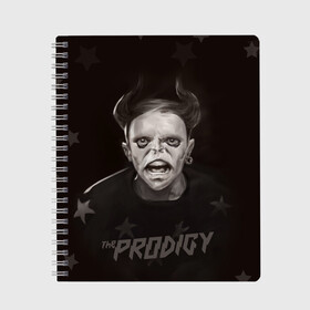 Тетрадь с принтом Keith Flint | THE PRODIGY (Z) , 100% бумага | 48 листов, плотность листов — 60 г/м2, плотность картонной обложки — 250 г/м2. Листы скреплены сбоку удобной пружинной спиралью. Уголки страниц и обложки скругленные. Цвет линий — светло-серый
 | keith charles flint | prodigy | the prodigy | альтернативный дэнс | бигбит | брейкбит | кит флинт | лиам хоулетт | максим реалити | продиги | продиджи | продиди | техно | электроник рок | электропанк