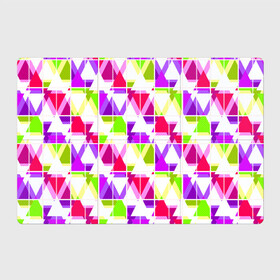 Магнитный плакат 3Х2 с принтом Абстрактный яркий узор , Полимерный материал с магнитным слоем | 6 деталей размером 9*9 см | абстрактный | геометрические фигуры | детский | зеленый | клетчатый узор | летний | популярный | розовый | сиреневый | современный | треугольники