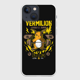 Чехол для iPhone 13 mini с принтом Спортзал Вермилион ,  |  | anime | pokemon | poket monster | poketmon | аниме | анимэ | вермилион | карманные монстры | покемон | спорт | спортзал | спортсменам