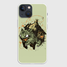 Чехол для iPhone 13 mini с принтом Horror Bulbasaur ,  |  | anime | bulbasaur | pokemon | poket monster | poketmon | аниме | анимэ | бульбазавр | карманные монстры | покемон