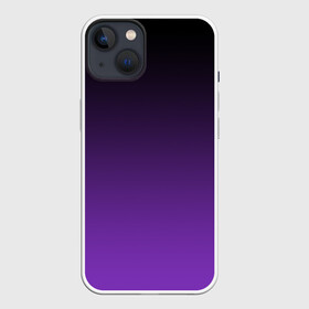 Чехол для iPhone 13 с принтом Ночной градиент | Фиолетовый ,  |  | градиент | ночной | ночь | перелив | переход | сумерки | темный | феолетовый | фиолетовый | цвета | черный