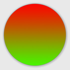 Коврик для мышки круглый с принтом Градиент Яблоко , резина и полиэстер | круглая форма, изображение наносится на всю лицевую часть | градиент | желтый | зеленый | красный | перелив | переход | фрукты | цвета | яблоко