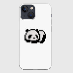 Чехол для iPhone 13 mini с принтом Панда ,  |  | art | pixel | pixelart | милаха | милая панда | панда | панда пиксель арт | пиксели | пиксель | пиксельарт | спящая панда