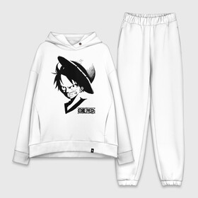 Женский костюм хлопок Oversize с принтом Манки Д. Луффи One Piece ,  |  | anime | manga | monkey d. luffy | one piece | аниме | большой куш | ван пис | вон пис | капитан | король пиратов | луси | луфи | луффи | луффи но уми | луффи таро | манга | манки д. луффи | мугивара | пират | пятый император