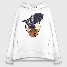 Женское худи Oversize хлопок с принтом Halloween , френч-терри — 70% хлопок, 30% полиэстер. Мягкий теплый начес внутри —100% хлопок | боковые карманы, эластичные манжеты и нижняя кромка, капюшон на магнитной кнопке | Тематика изображения на принте: bat | eyes | flight | halloween | holiday | jaw | moon | pumpkin | smile | wings | глаза | крылья | летучая мышь | луна | пасть | полёт | праздник | тыква | улыбка | хэллоуин