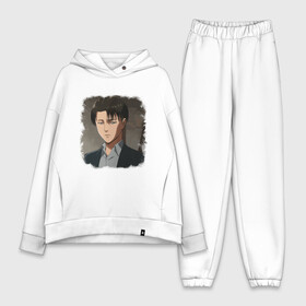 Женский костюм хлопок Oversize с принтом Леви ,  |  | attack on titan | levi | ерен | леви | леви акерман | микаса | титаны