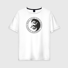 Женская футболка хлопок Oversize с принтом Клуб 5 Зверей , 100% хлопок | свободный крой, круглый ворот, спущенный рукав, длина до линии бедер
 | вин чун | вин чун куэн | китайский дракон | кунг фу | ушу