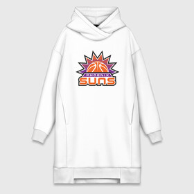 Платье-худи хлопок с принтом Phoenix Suns ,  |  | basketball | mvp | nba | phoenix | sport | streetball | suns | аризона | баскетбол | игра | крис пол | мяч | нба | санс | спорт | стритбол | тренер | финикс | чемпион