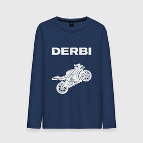 Мужской лонгслив хлопок с принтом DERBI / ДЕРБИ / MOTO , 100% хлопок |  | derbi | gp1 | motorcycle | motosport | predator | racing | senda | speed | sport | байк | гонки | двигатель | дерби | мото | мотокросс | мотоспорт | мототриал | мотоцикл | предатор. | сенда | скорость | спорт