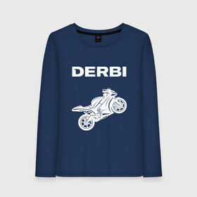 Женский лонгслив хлопок с принтом DERBI / ДЕРБИ / MOTO , 100% хлопок |  | derbi | gp1 | motorcycle | motosport | predator | racing | senda | speed | sport | байк | гонки | двигатель | дерби | мото | мотокросс | мотоспорт | мототриал | мотоцикл | предатор. | сенда | скорость | спорт