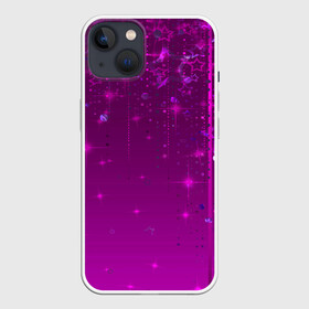 Чехол для iPhone 13 с принтом Абстрактный фон фуксия ,  |  | детский | звезды | малиновый | модный | молодежный | пурпурный | современный | фуксия | яркий узор