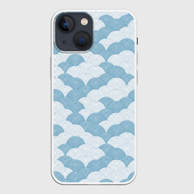 Чехол для iPhone 13 mini с принтом Абстрактные волны ,  |  | абстракция | океанские волны | орнамент | паттерн | япония