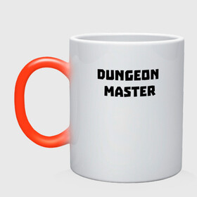 Кружка хамелеон с принтом Dungeon Master , керамика | меняет цвет при нагревании, емкость 330 мл | dungeon master | gachi | gachi memes | van darkholme