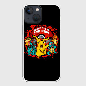 Чехол для iPhone 13 mini с принтом Dead inside ,  |  | anime | pokemon | poket monster | poketmon | squirtle | аниме | анимэ | бульбазавр | зомби | карманные монстры | пикачу | покемон | сквиртл | чермандер