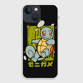 Чехол для iPhone 13 mini с принтом Пузырьки Сквиртла ,  |  | anime | pokemon | poket monster | poketmon | squirtle | аниме | анимэ | карманные монстры | покемон | сквиртл
